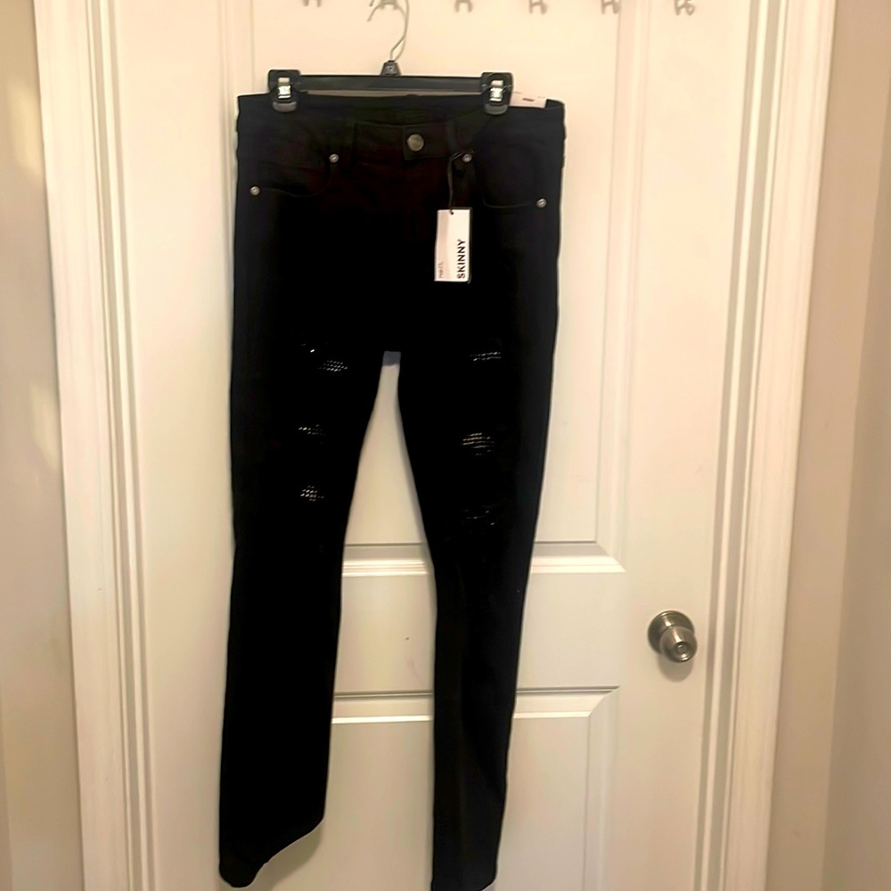 Black skinny jeans men